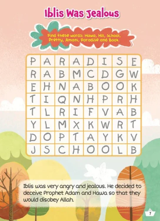 theilmcorner - Prophet Adam and Wicked Iblis Activity Book - View 2