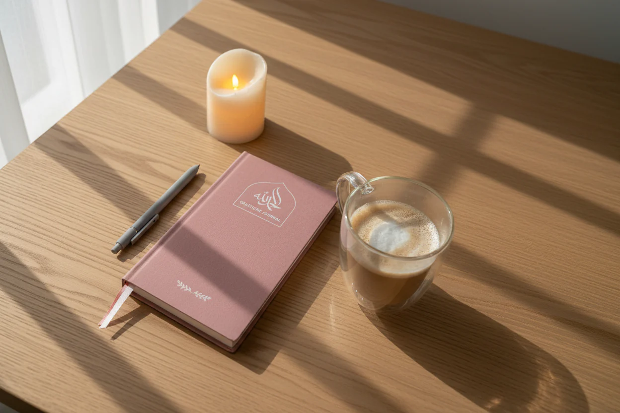 Blush Linen Gratitude Journal - Image 3
