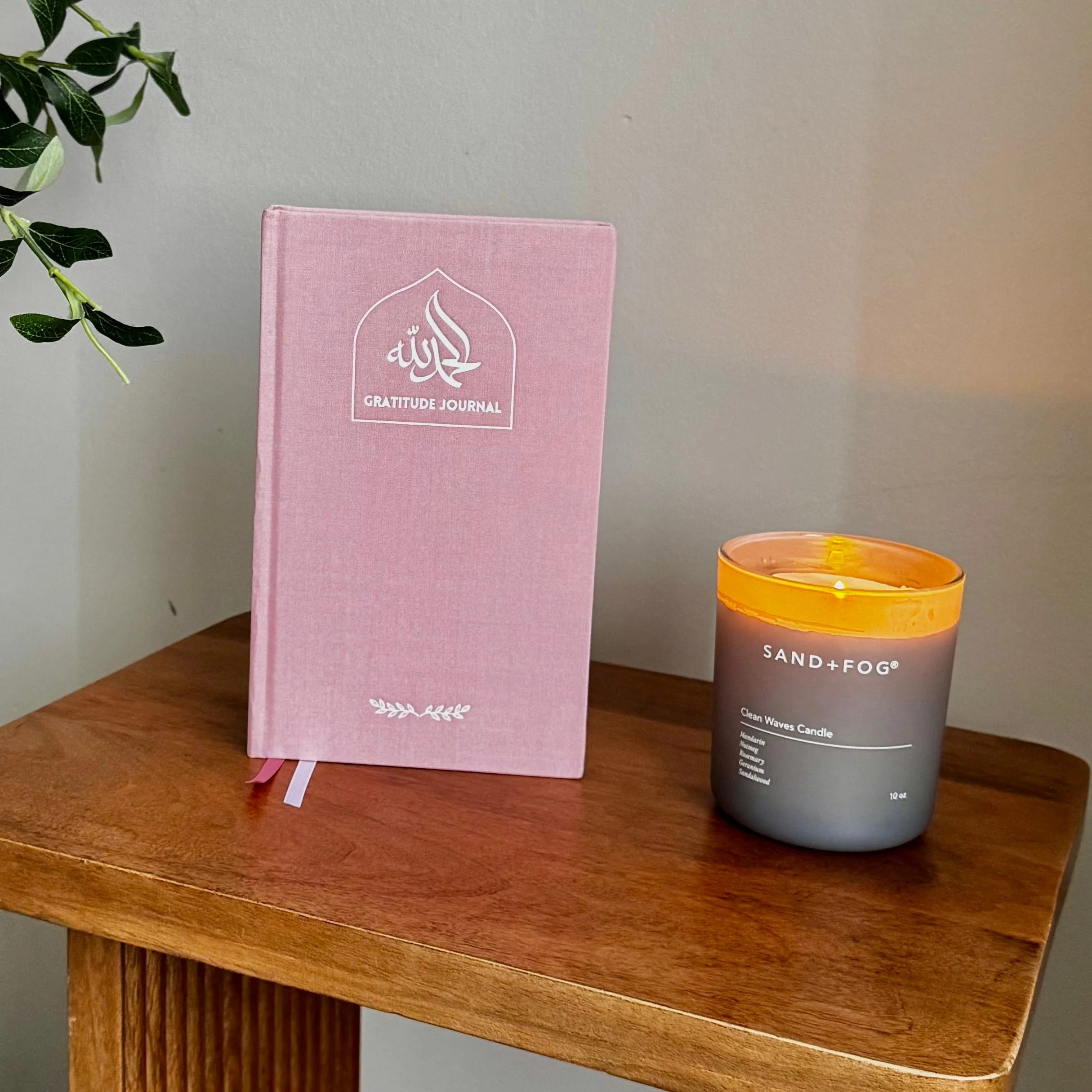 Blush Linen Gratitude Journal