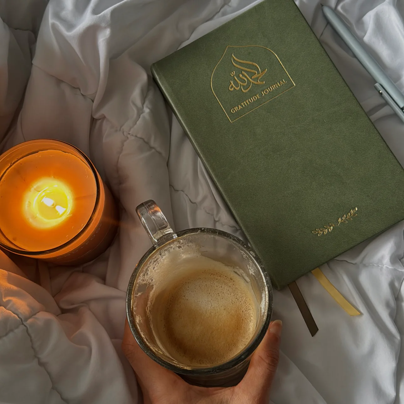 Olive Leather Gratitude Journal - Image 4