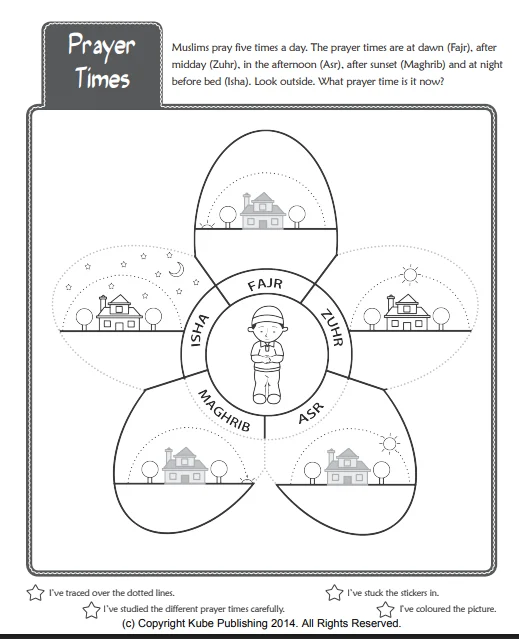 theilmcorner - all about prayer (salah) activity book - View 4