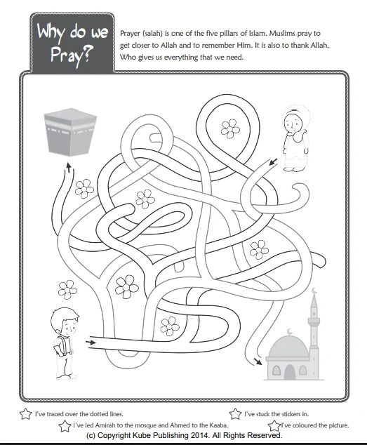 theilmcorner - all about prayer (salah) activity book - View 3