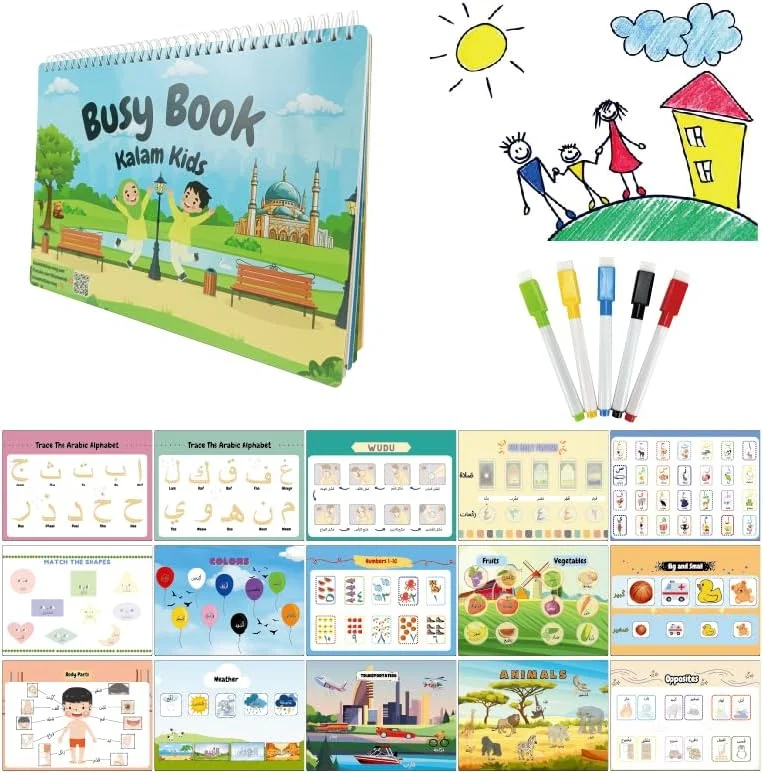 theilmcorner - kalam kids busy book | arabic & islamic activity book for kids - View 3