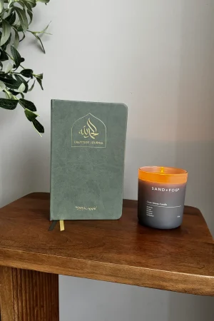 theilmcorner - Olive Leather Gratitude Journal for Daily Reflection and Mindfulness - View 5